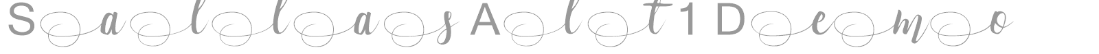 Sallas font preview